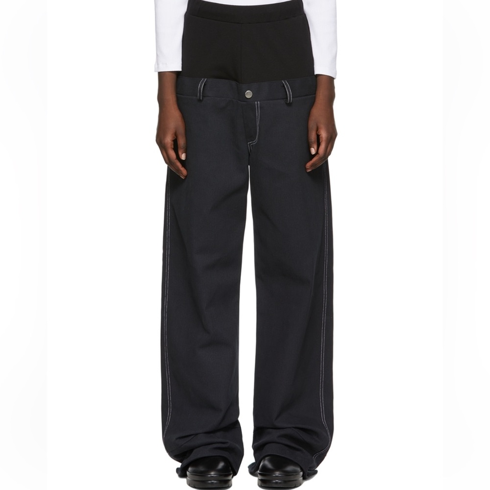 Spencer badu ssense exclusive black panel jeans
